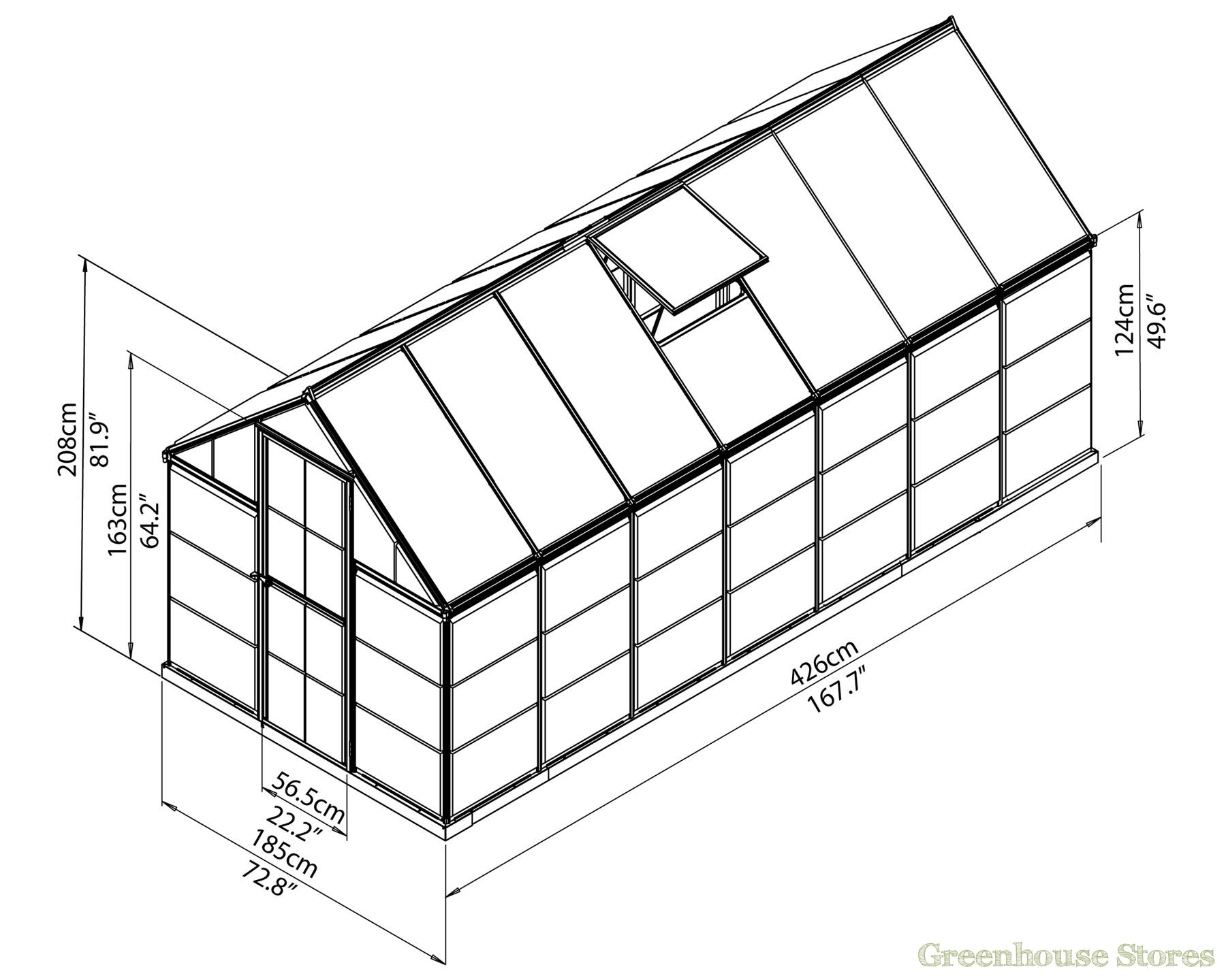 1800x1440 palram hybrid green polycarbonate greenhouse