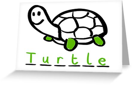 441x283 Draw Draw Turtle Greeting Cards