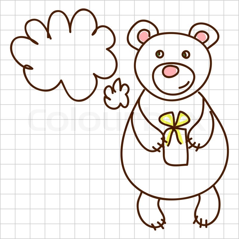 800x800 Childe Drawing Greeting Card With Cute Stock Vector Colourbox