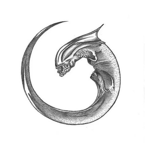 474x468 Tattoo's I Love Alien Tattoo, Alien Tattoo Xenomorph