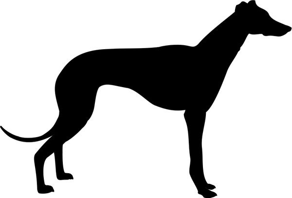 600x407 Greyhound Silhouette Free Vector In Open Office Drawing