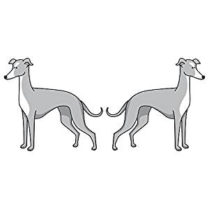 300x300 Greyhound Dog Decal Dog Lover Vinyl Sticker