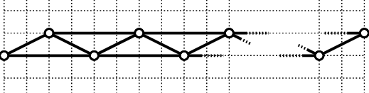 519x131 Drawing An Outerzigzag G On A Grid Download Scientific Diagram