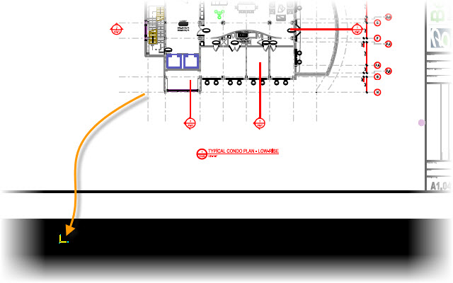 640x400 To Move The Attachment Point Of A Referenced Floor Plan Drawing