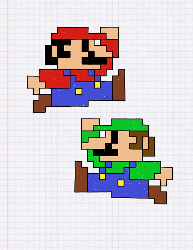 786x1017 Mario And Luigi The Graph Paper Edition