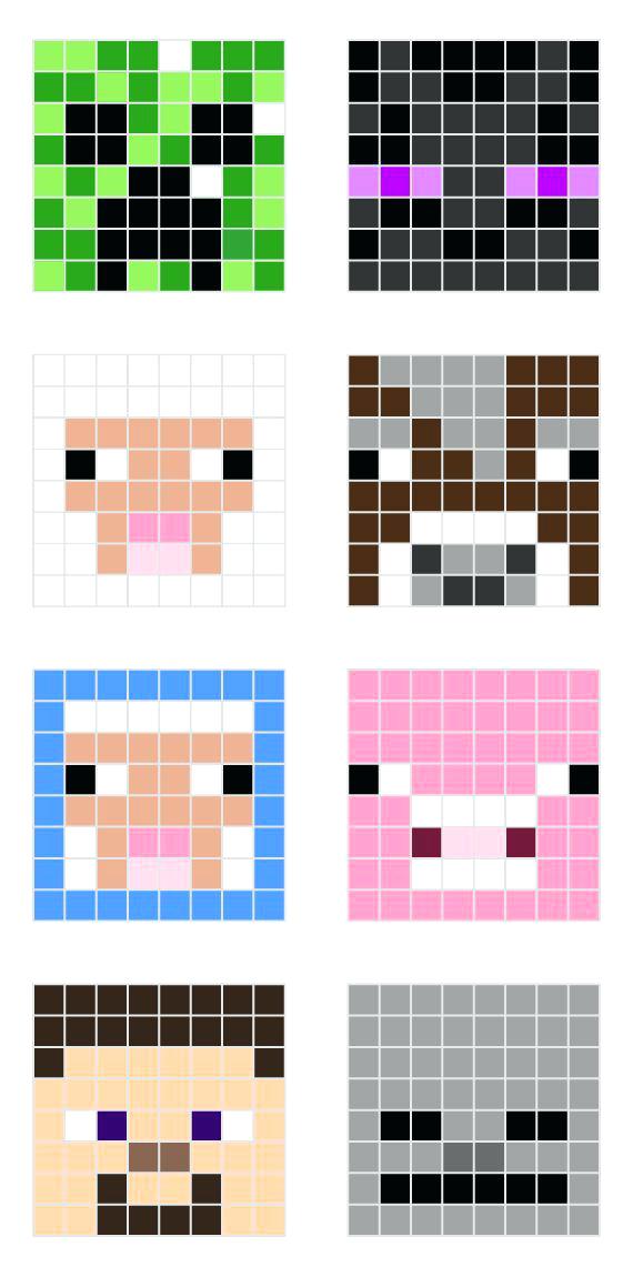 570x1150 Minecraft Drawings On Graph Paper Archives