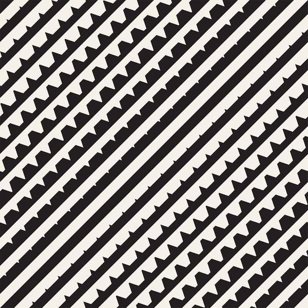 600x600 Vector Seamless Black And White Halftone Lines Grid Pattern