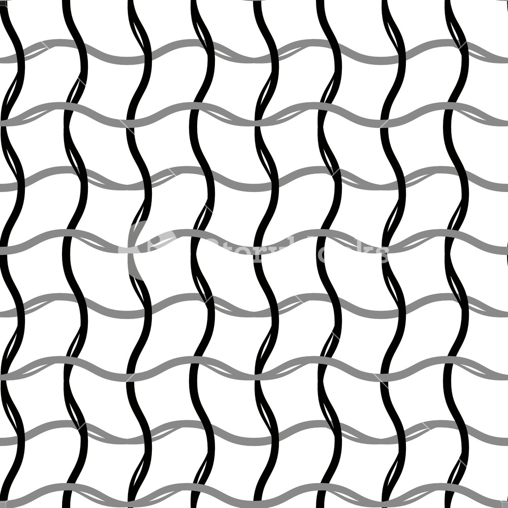 1000x1000 Wavy, Zig Zag, Criss Cross Grid Pattern Seamless Geometric