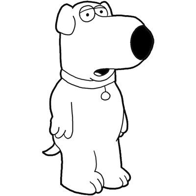 400x400 How To Draw Brian From Family Guy Step
