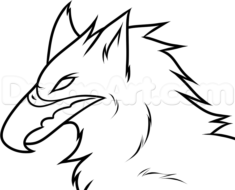 995x805 How To Draw A Griffin Easy, Step