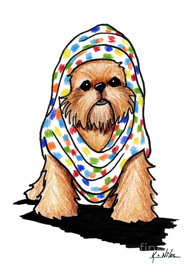 646x900 brussels griffon beauty drawing