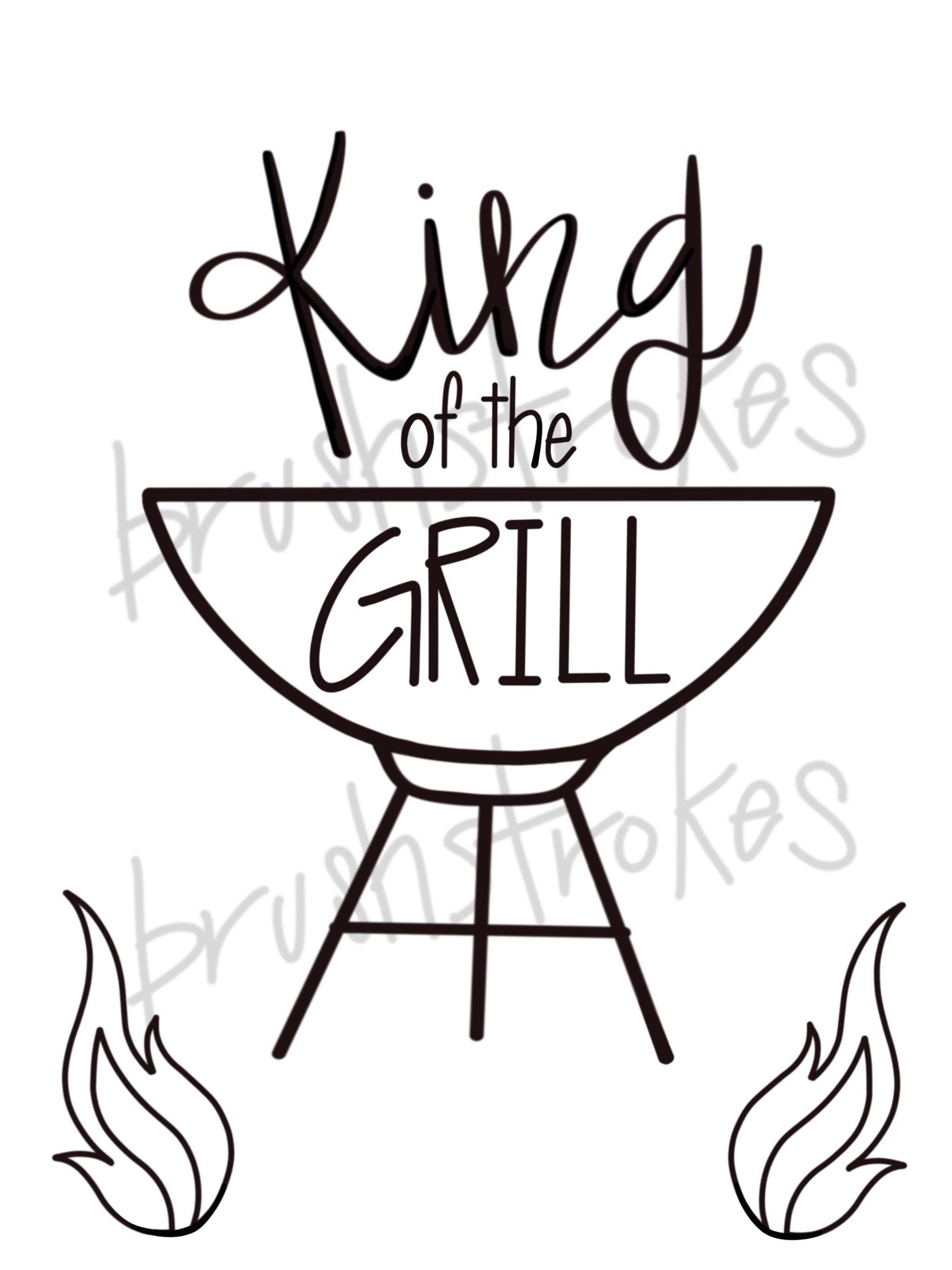 2048x2732 King Of The Grill Silk Screen