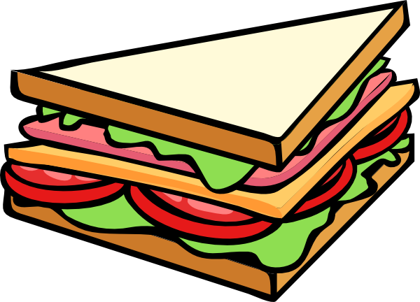 600x432 Sandwich Line Drawing Transparent Png Clipart Free Download