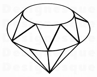 340x270 Diamond Outline Etsy