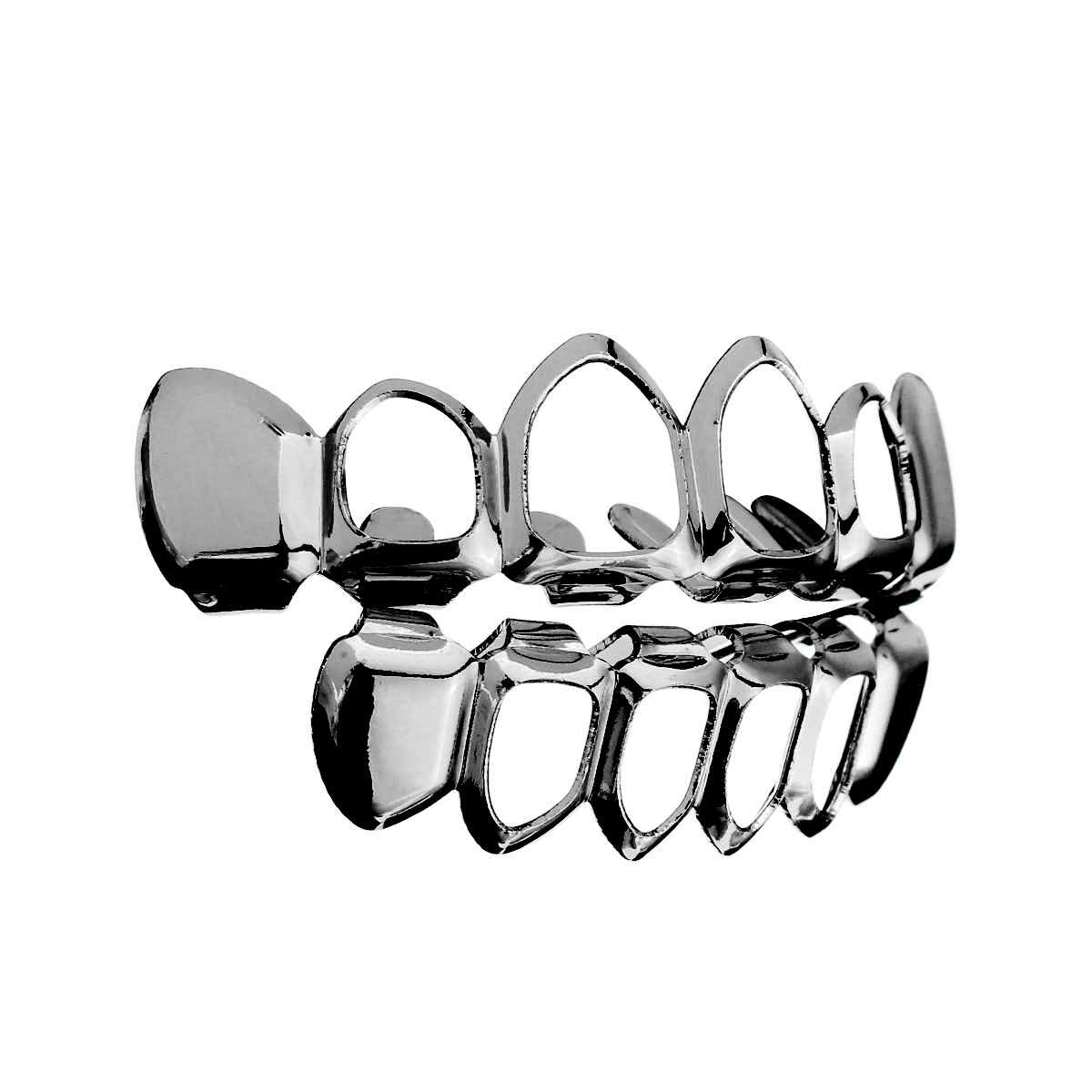 1200x1200 generic gold silver plated custom fit hip hop teeth grillz top