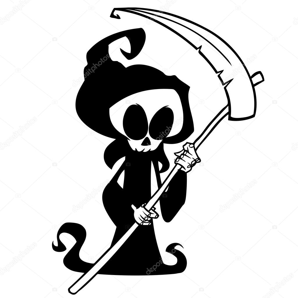 grim reaper cartoon simple