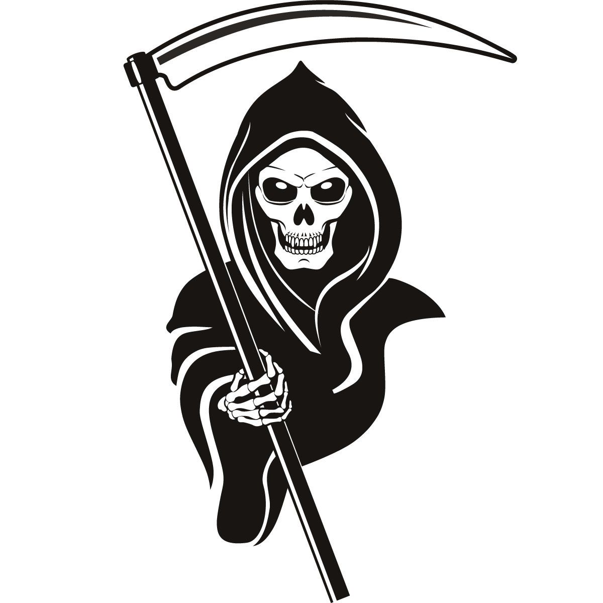 1200x1200 Grim Reaper Hood Halloween Wall Art Stickers Wall Decals Transfers