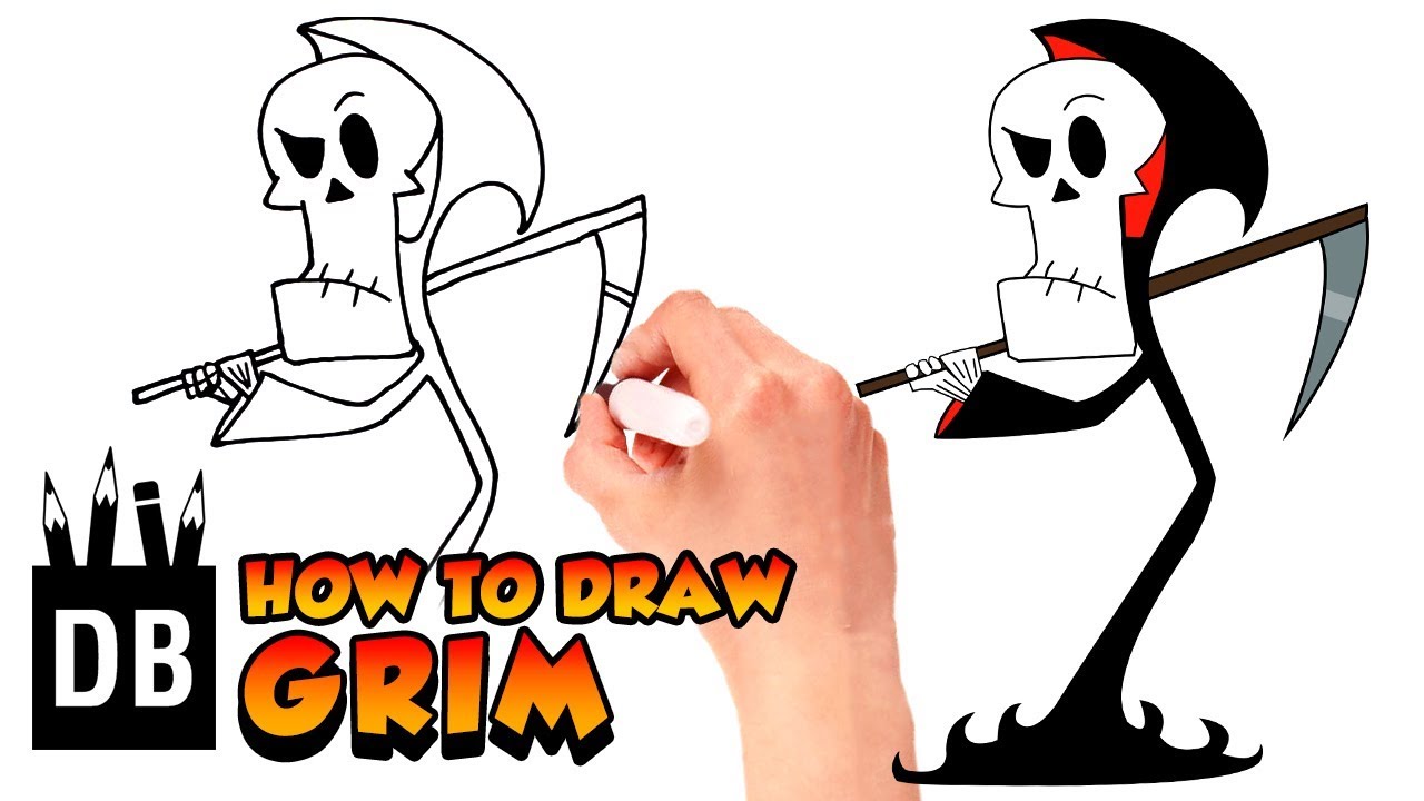 1280x720 How To Drawhow To Draw Grim Reaper Billy And Mandy Cartoon