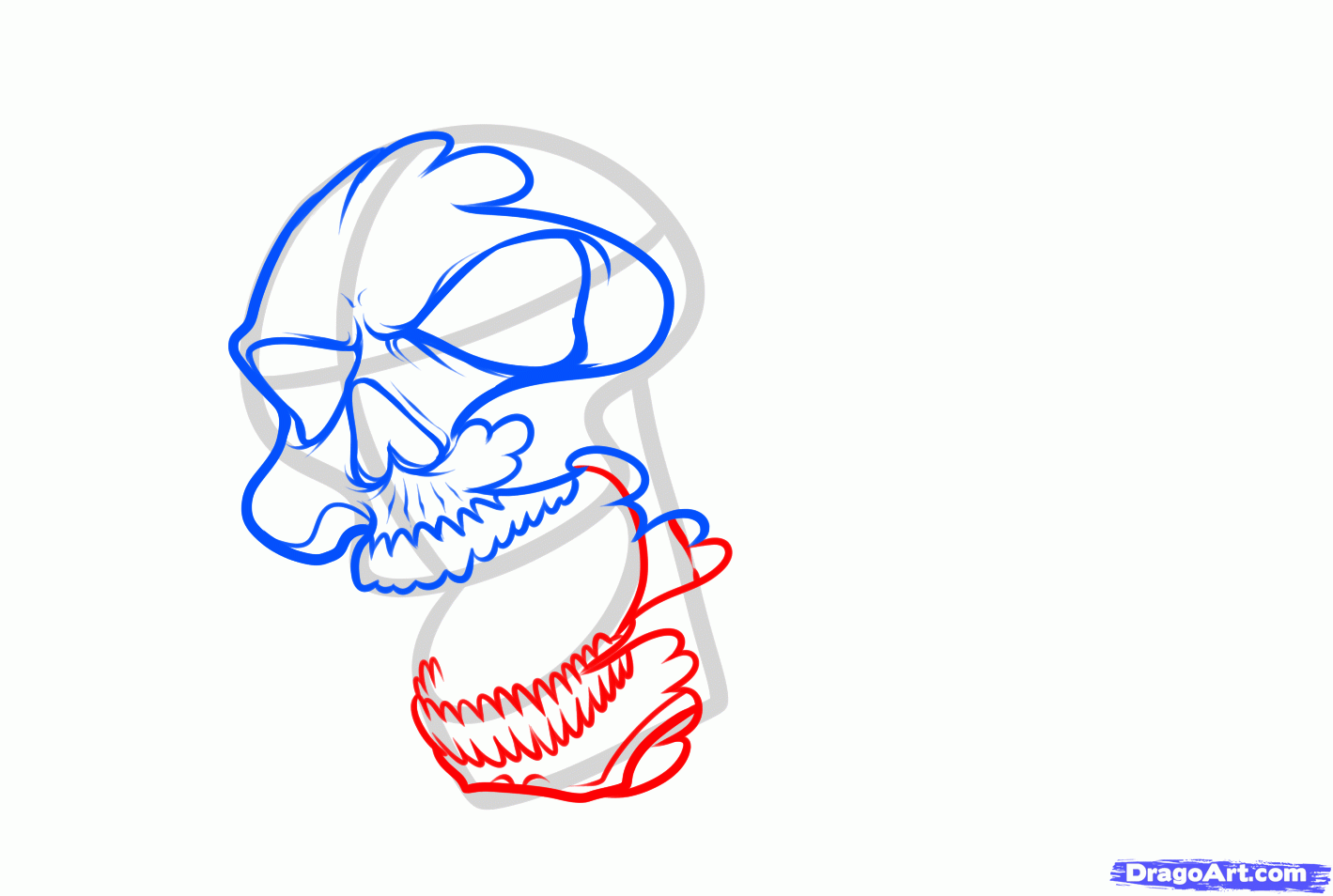 1419x954 How To Draw A Grim Reaper Skull Tattoo, Step