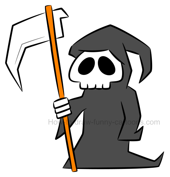 571x593 How To Draw A Grim Reaper Clipart