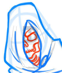 217x254 How To Draw The Grim Reaper, Death, Step