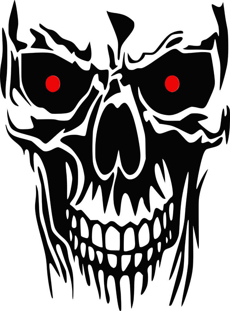 739x1000 large skull red eyes grim reaper car bonnet vinyl sticker decal