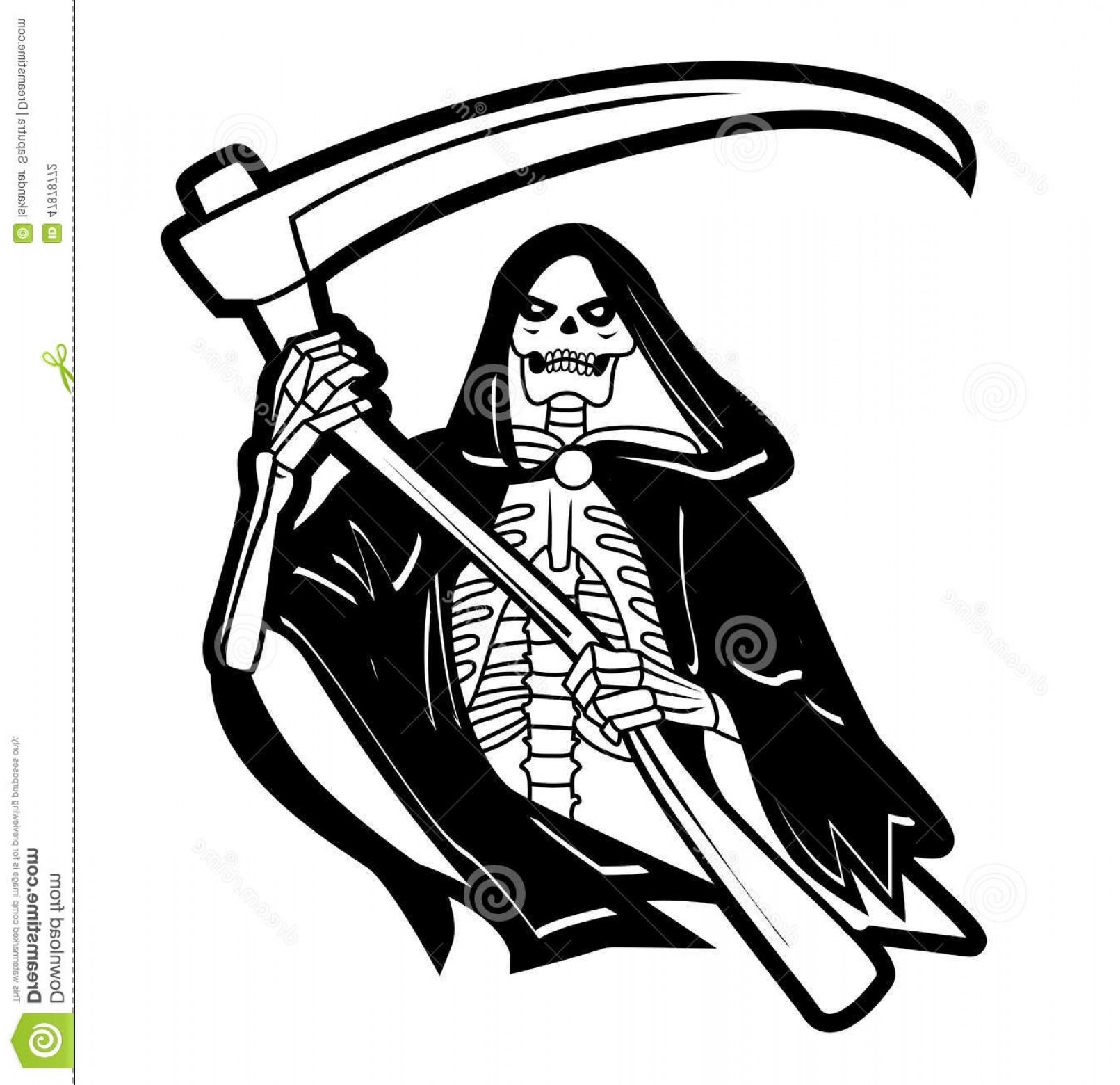 Grim Reaper Line Drawing | Free download on ClipArtMag