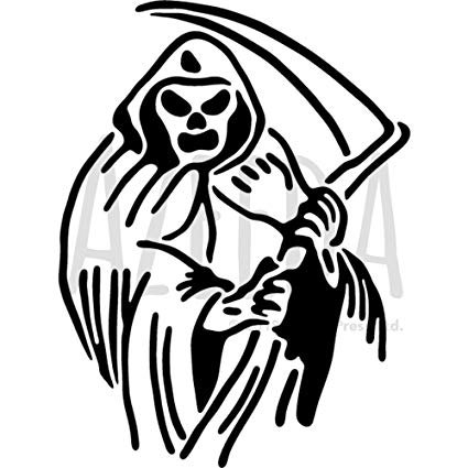 Grim Reaper Line Drawing | Free download on ClipArtMag