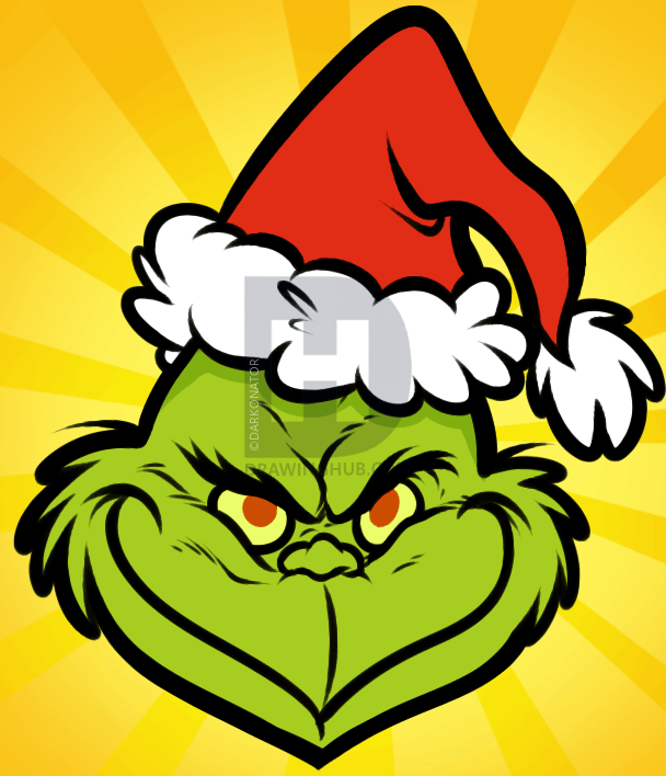 608x708 How To Draw The Grinch Easy, Step