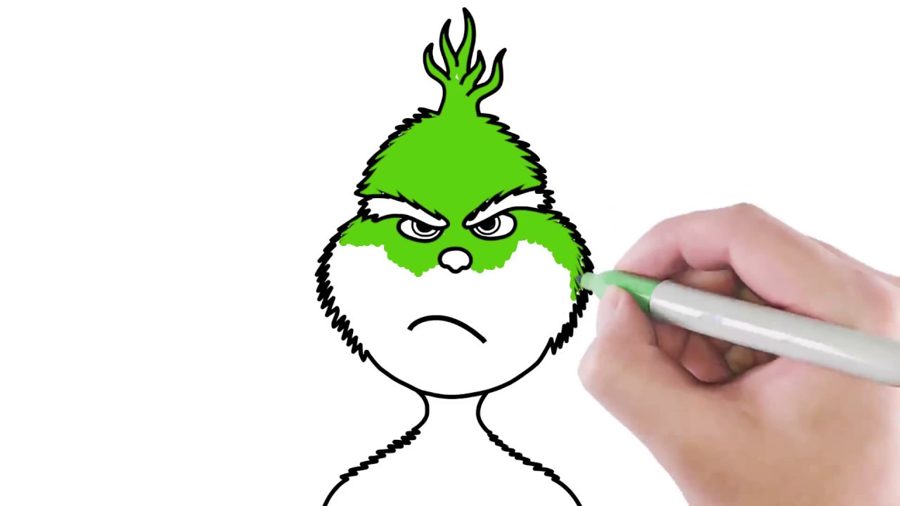 1280x720 How To Draw The Grinch Coloring