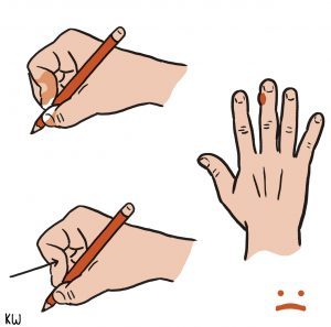 300x297 Get A Grip! Things You Can Do To Reduce Drawing Pain