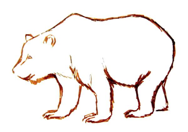 600x422 How To Draw A Brown Bear How To Draw A Cute Little Mini Cartoon