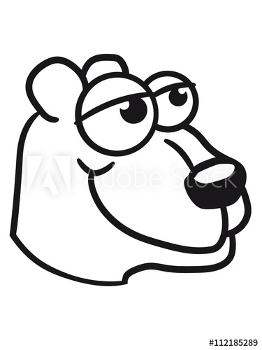 375x500 Face Head Great Funny Sitting Thick Grizzly Bear Comic Cartoon