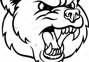 300x210 Angry Bear Face Drawing Angry Bear Head Drawing