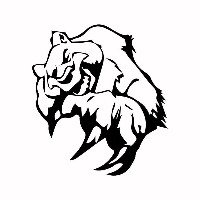 690x690 Grizzly Bear Graphics Design Dxf Png