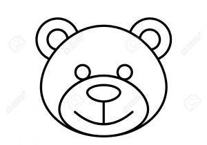 300x210 Bear Face Line Drawing Angry Grizzly Bear Sports Mascot Face Stock