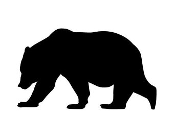 340x270 Grizzly Bear Drawing Etsy