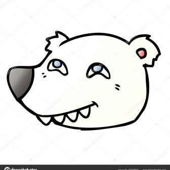 336x336 Bear Face Drawing Step