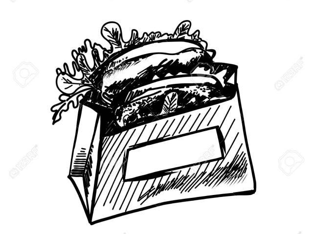 640x480 Drawn Bag Grocery