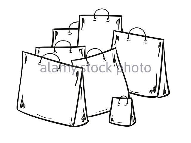 640x480 Drawn Bag Grocery