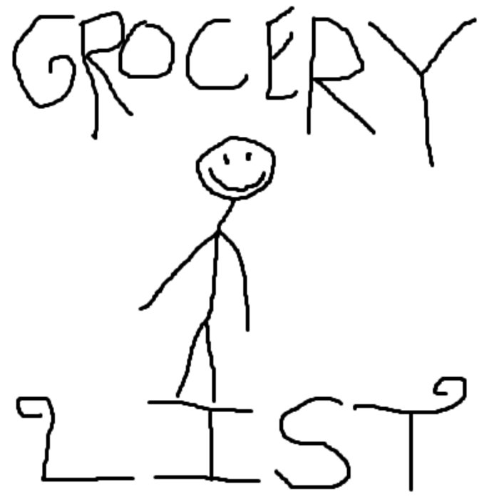 700x700 Demo Grocery List