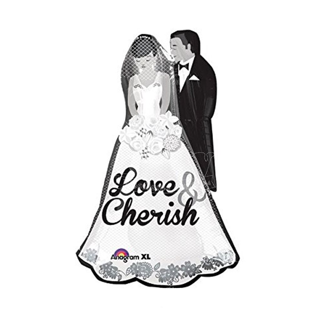 1024x1024 Wedding Bride Groom Love Cherish Balloon Party Wholesale