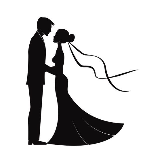 570x570 Wedding Couples In Silhouette Marriage Bride And Groom