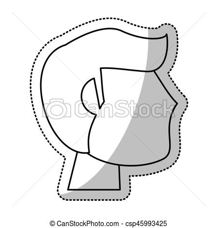 450x470 Head Man Groom Wedding Outline Vector Illustration Vector