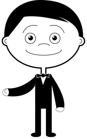 300x476 How To Draw Cartoon Bride And Groom Step