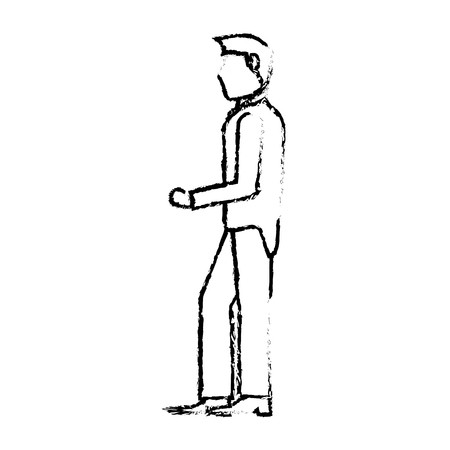 450x450 Portrait Groom Wedding Sketch Vector Illustration Royalty