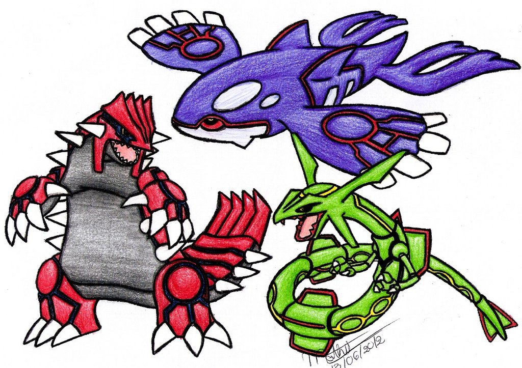 1024x723 drawing kyogre groudon rayquaza