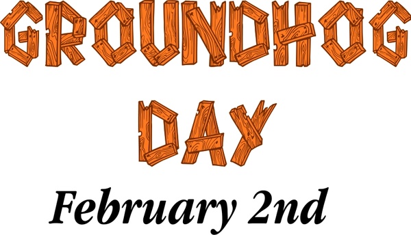 600x344 Groundhog Day Sign Free Vector In Open Office Drawing