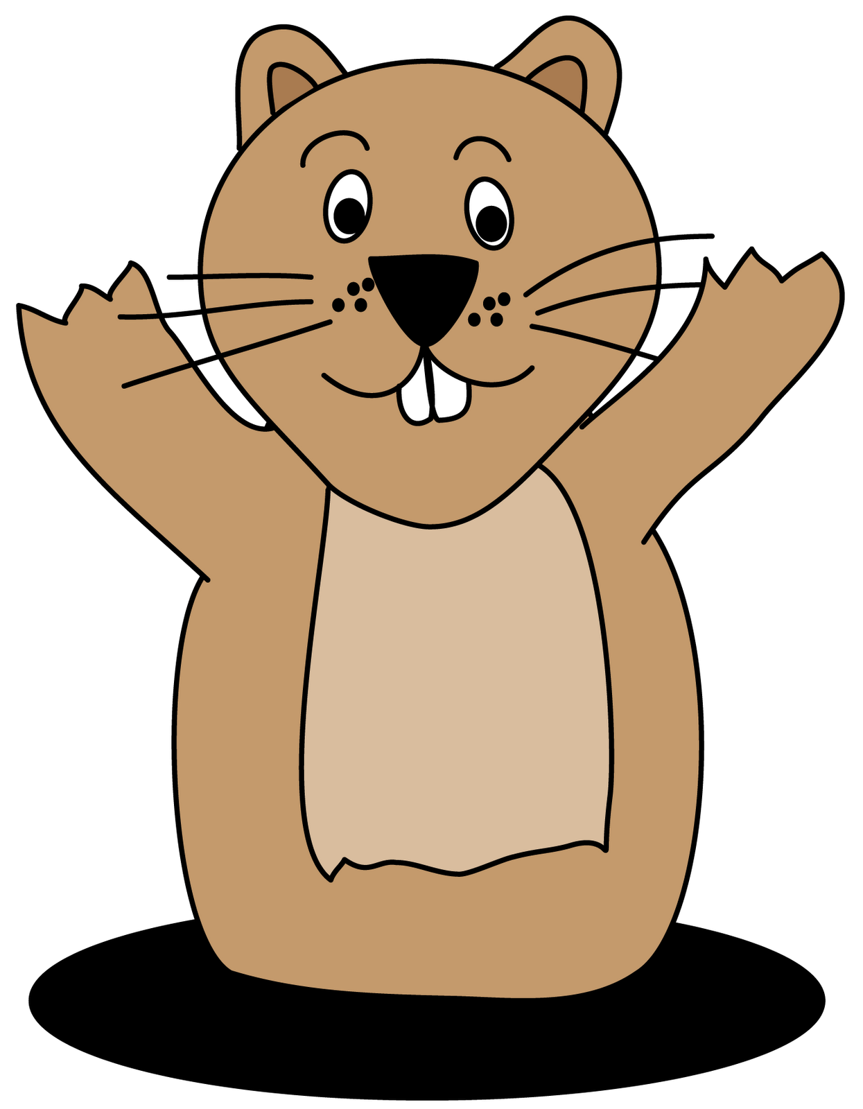 1245x1600 Collection Of Free Groundhog Drawing Preschool Download On Ui Ex