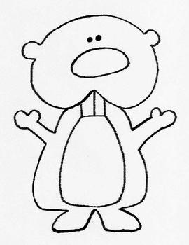 270x350 Cute Groundhog Clipart